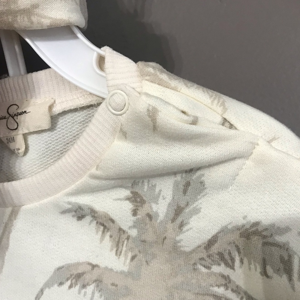 Jessica Simpson baby 24 months cream palms 3 piece outfit - Picture 13 of 13